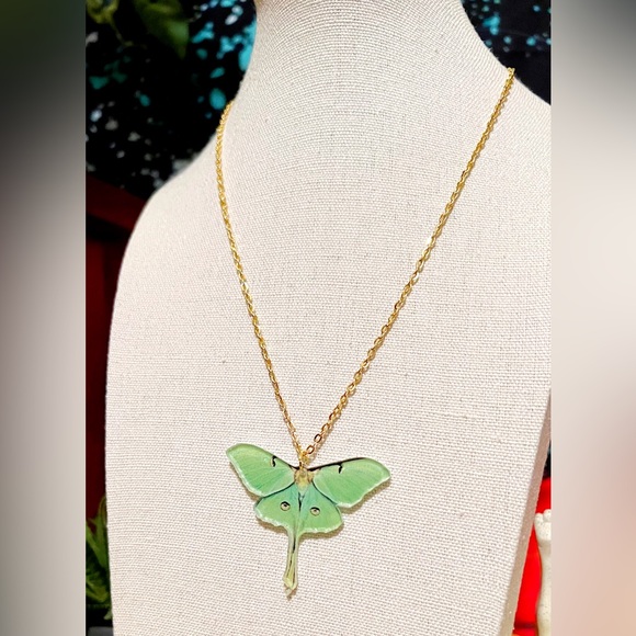 Luna Moth Necklace - Picture 5 of 11